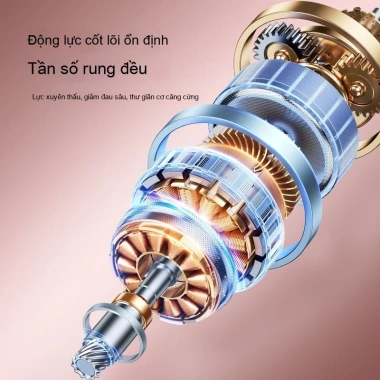 Máy mát xa cầm tay SMARTECH 180° xoay 5 tốc độ rung - Giảm mệt mỏi 429.000₫