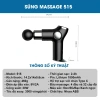Máy mát xa cầm tay Takara KH515 4 đầu thay thế 32 cấp độ BH 12 tháng chỉ 409.000đ 2