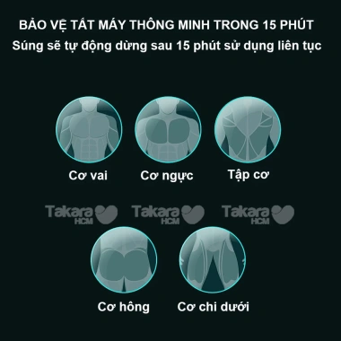 Máy mát xa cầm tay Takara KH515 4 đầu thay thế 32 cấp độ BH 12 tháng chỉ 409.000đ 4 Máy mát xa cầm tay Takara KH515 4 đầu thay thế 32 cấp độ BH 12 tháng chỉ 409.000đ 4