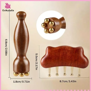 Máy mát xa pod gỗ đàn hương 1 chiếc - Trị liệu da mặt, Gua Sha mắt, chỉ 34.900₫