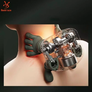 Máy Mát Xa Vai Cổ Di Động Nam Nữ - Tay Xanh Lá, Quà Tặng Thư Giãn 6