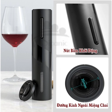 Máy mở nút chai rượu vang SIPANIC RV1 tự động, pin sạc, dễ dùng - Giá 379.000₫