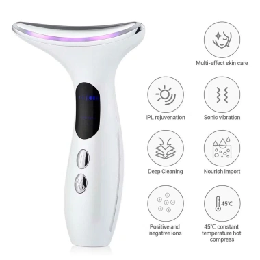 Máy nâng cơ mặt 3 LED – Massage, chống nhăn, trẻ hóa da, làm đẹp cổ – 559.000₫