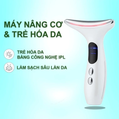 Máy nâng cơ mặt cầm tay mini đẩy tinh chất công nghệ ánh sáng và EMS thu gọn mặt giảm nở 419.000₫