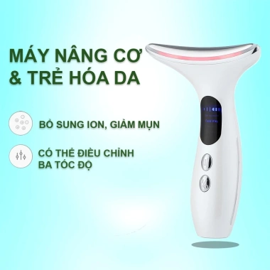 Máy nâng cơ mặt cầm tay mini đẩy tinh chất công nghệ ánh sáng và EMS thu gọn mặt giảm nở 419.000₫