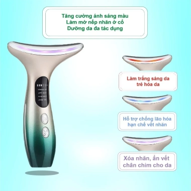 Máy nâng cơ mặt cầm tay mini đẩy tinh chất công nghệ ánh sáng và EMS thu gọn mặt giảm nở 419.000₫