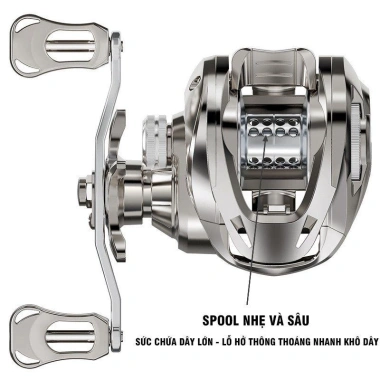 Máy ngang câu cá Matel Master - Đánh bắt nhanh, giá 379.000 VNĐ, giảm 106.120₫ 5