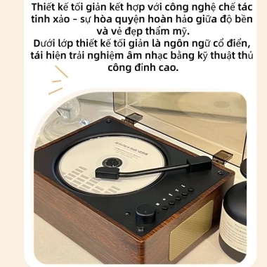 Máy nghe CD cổ điển Bluetooth pin sạc 2.000mAh thiết kế gỗ sang trọng - giá 880.000₫ 6 Máy nghe CD cổ điển Bluetooth pin sạc 2.000mAh thiết kế gỗ sang trọng - giá 880.000₫ 6