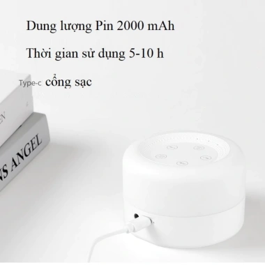 Máy nghe tiếng ồn trắng M1 pin 2.000mAh, phím cảm ứng, giúp bé ngủ sâu, giá 390.000₫