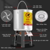 Máy nghiền thức ăn chăn nuôi 750W Băm nhỏ rau củ, trái cây, thức ăn gia súc, công tắc một nút, nghiền mạnh mẽ 6