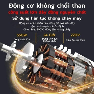 Máy nghiền thức ăn chăn nuôi 750W Băm nhỏ rau củ, trái cây, thức ăn gia súc, công tắc một nút, nghiền mạnh mẽ