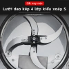 Máy nghiền thức ăn chăn nuôi 750W Băm nhỏ rau củ, trái cây, thức ăn gia súc, công tắc một nút, nghiền mạnh mẽ 9