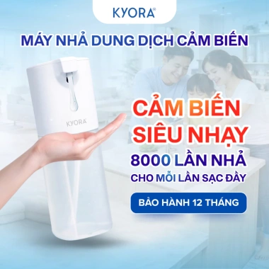 Máy nhả dung dịch Kyora cảm biến không chạm, 4 mức phun tiết kiệm, tiện lợi, giá ưu đãi 395.000₫
