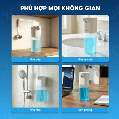 Máy nhả dung dịch Kyora cảm biến không chạm, 4 mức phun tiết kiệm, tiện lợi, giá ưu đãi 395.000₫