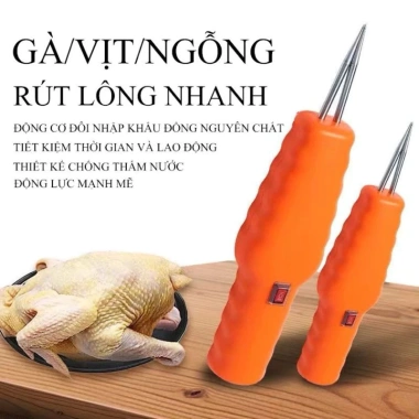 Máy nhổ lông gà, vịt, vặt lông gia cầm cầm tay sạc tích điện, chống nước - Giá 129.000đ 4