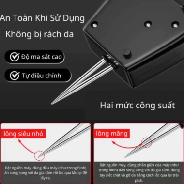 Máy nhổ lông vịt cầm tay DIDOOGLT Nhặt sạch lông măng, chống nước an toàn, tiện lợi