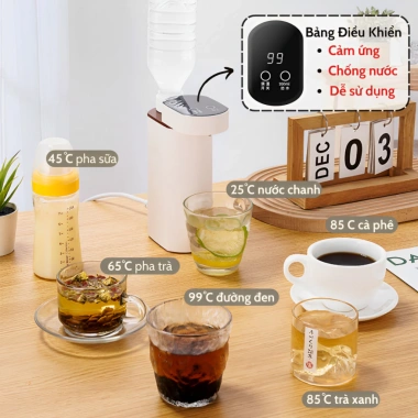 Máy nóng nước tức thời đa năng để bàn gia đình, pha sữa, pha trà, kèm túi du lịch – tiện dụng, giá 575.000₫ 5