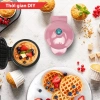 Máy Nướng Bánh Mini Hồng - Tiện Lợi, Giá 159k, Làm Bánh Nhanh Cho Mẹ và Con 3