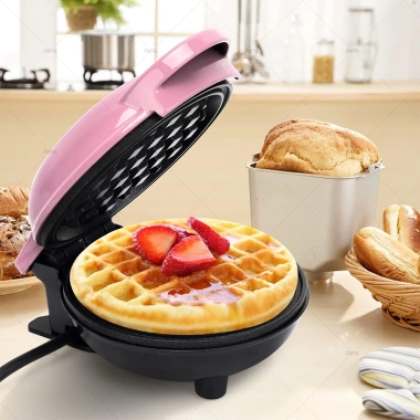 Máy Nướng Bánh Mini Hồng - Tiện Lợi, Giá 159k, Làm Bánh Nhanh Cho Mẹ và Con 7