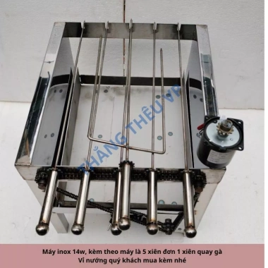 Máy nướng thịt bếp than hoa ngoài trời - kèm 5 xiên inox 3 chiều, giảm giá 479k 2