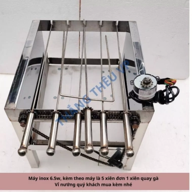 Máy nướng thịt bếp than hoa ngoài trời - kèm 5 xiên inox 3 chiều, giảm giá 479k 3