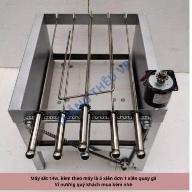 Máy nướng thịt bếp than hoa ngoài trời - kèm 5 xiên inox 3 chiều, giảm giá 479k 4