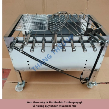 Máy nướng thịt bếp than hoa ngoài trời - kèm 5 xiên inox 3 chiều, giảm giá 479k 7
