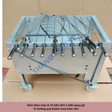 Máy nướng thịt bếp than hoa ngoài trời - kèm 5 xiên inox 3 chiều, giảm giá 479k 8