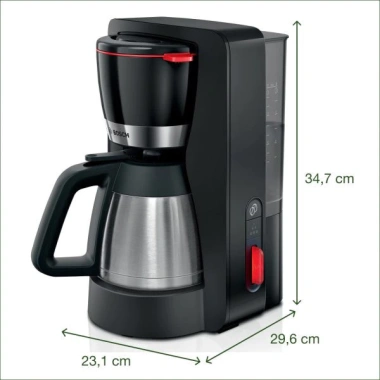 Máy Pha Cà Phê Bosch TKA6M273 - Dung tích 1.5L, Tự động giữ ấm, Tiết kiệm năng lượng, Giá ưu đãi 3.16 triệu 3