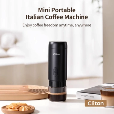 Máy pha cà phê espresso cầm tay Cliton mini, sạc lại, tiện du lịch, giá 899.000đ