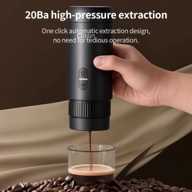 Máy pha cà phê espresso cầm tay Cliton mini, sạc lại, tiện du lịch, giá 899.000đ