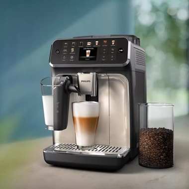 Máy Pha Cà Phê Tự Động Philips Series 5.000 EP5.447 Espresso Cappuccino Nhập EU BH 12 Tháng Giá 5.95 Triệu (7.14 Triệu) 4 Máy Pha Cà Phê Tự Động Philips Series 5.000 EP5.447 Espresso Cappuccino Nhập EU BH 12 Tháng Giá 5.95 Triệu (7.14 Triệu) 4