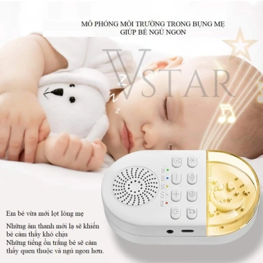 Máy phát nhạc tiếng ồn trắng - Giúp bé ngủ ngon, giảm tiếng ồn, cho bé giá ưu đãi 285k 4 Máy phát nhạc tiếng ồn trắng - Giúp bé ngủ ngon, giảm tiếng ồn, cho bé giá ưu đãi 285k 4