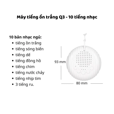 Máy phát nhạc tiếng ồn trắng - Giúp bé ngủ ngon, giảm tiếng ồn, cho bé giá ưu đãi 285k