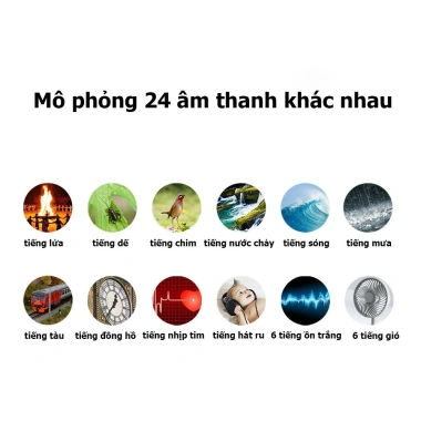 Máy phát nhạc tiếng ồn trắng - Giúp bé ngủ ngon, giảm tiếng ồn, cho bé giá ưu đãi 285k
