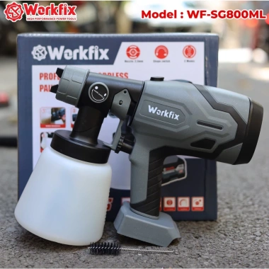 Máy Phun Sơn Workfix WF‑SG800ML 800ml – 2 chế độ, chân pin phổ thông, giá 580k 10
