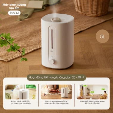 Máy Phun Sương Bear SB-TA50M 5L - Tạo ẩm, làm mát không khí, lọc ion bạc kháng bệnh, giá ưu đãi 784.000 VND 10 Máy Phun Sương Bear SB-TA50M 5L - Tạo ẩm, làm mát không khí, lọc ion bạc kháng bệnh, giá ưu đãi 784.000 VND 10