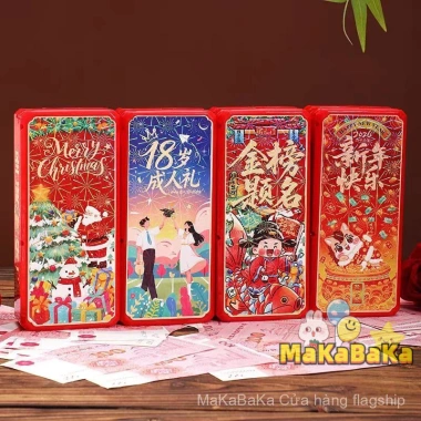 Máy Phun Tiền Phong Bì Đỏ Điều Khiển Từ Xa - Quà Tặng Sáng Tạo Năm Mới Giáng Sinh
