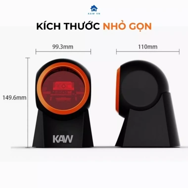 Máy Quét Mã Vạch QR KAW - Đầu Đọc Đa Tia CMOS, Dễ Dùng, Giá Ưu Đãi 862.600₫