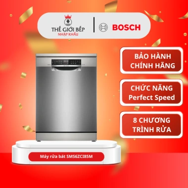 Máy rửa bát Bosch SMS6ZCI85M - Công nghệ tiên tiến, vận hành êm ái, giảm giá 18%