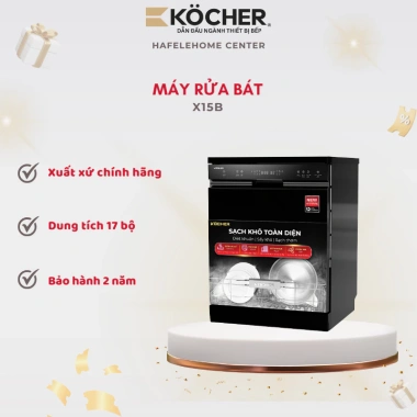 Máy rửa bát Kocher X15B sang trọng, tiết kiệm năng lượng, 6 chế độ - 17.990.000đ