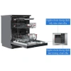 Máy rửa bát Toshiba DW-15F7(G)-VN OriginClean - Công nghệ sấy khử khuẩn, tiết kiệm năng lượng, giá 18,990,000 VND 3
