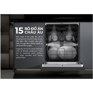 Máy rửa chén 15 bộ HDW-F6.031G Hafele – Độc lập, tiết kiệm nước, giá chỉ 10,276,240₫ 2