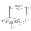 Máy rửa chén bát HDW-T5.551B Hafele 538.21.340 - Sấy tăng cường, khử khuẩn UV, chống tràn, giá ưu đãi 10,9 triệu 7
