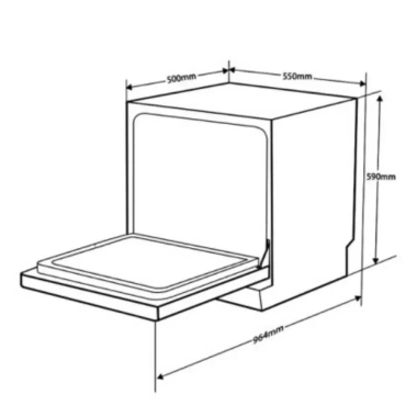 Máy rửa chén Hafele HDW-T5.551B 538.21.340 – Công nghệ EU, giá 12,156,000 VNĐ 8