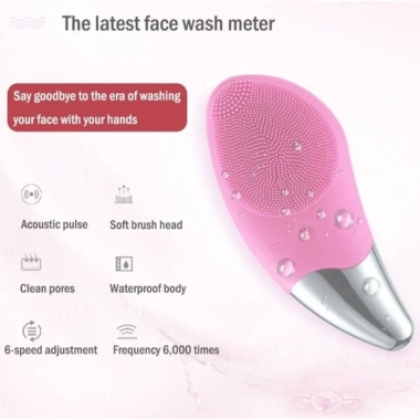 Máy rửa mặt 3 in 1 Sonic Massage cao cấp Sạc USB Chống nước Giá chỉ 110k