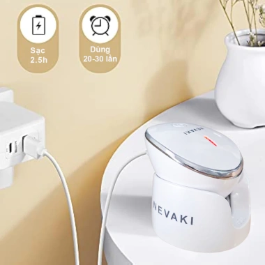 Máy rửa mặt 4 trong 1 NEVAKI - Tẩy trang, đẩy tinh chất, nâng cơ, bảo hành 1 năm 7