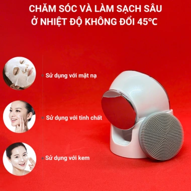 Máy rửa mặt 4IN1 KKS-155: Đẩy tinh chất, tẩy trang, massage, dưỡng da - 659.000₫ 3