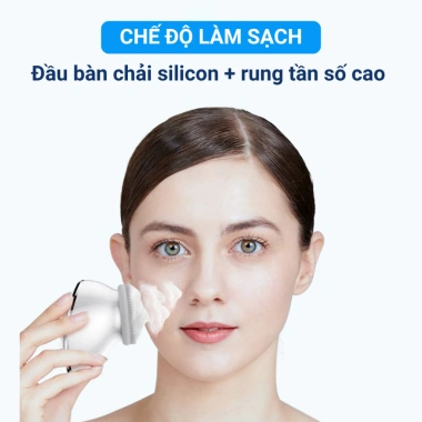 Máy rửa mặt 4IN1 KKS-155: Đẩy tinh chất, tẩy trang, massage, dưỡng da - 659.000₫ 6