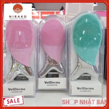 Máy Rửa Mặt Con Cá Wellderma Hàn Quốc chính hãng, sóng âm, giảm giá 299.000₫